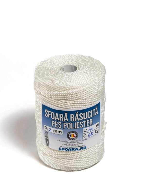 Sfoara rasucita PES - 2mm