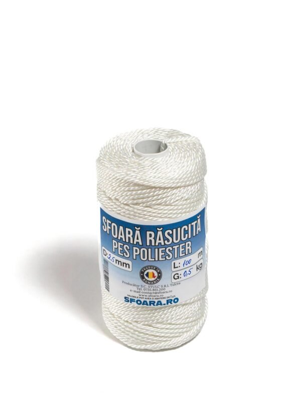 Sfoara rasucita PES - 2,50mm