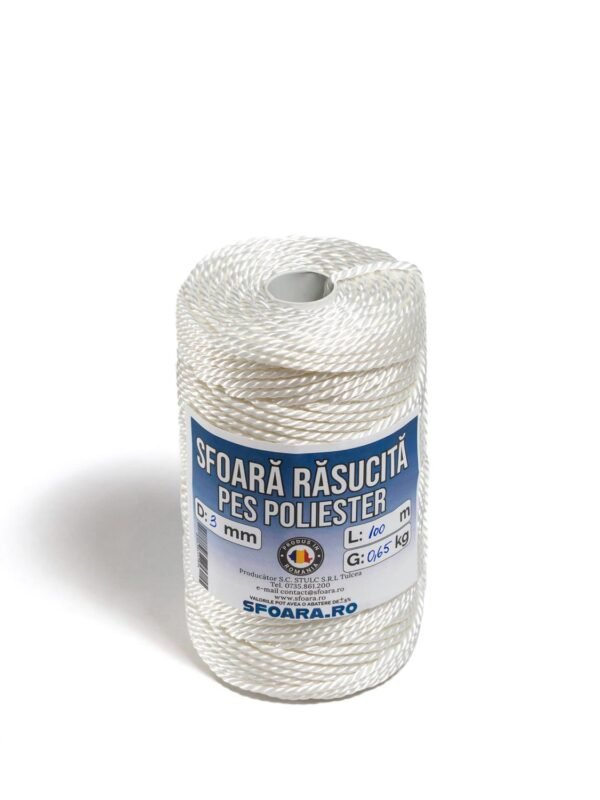 Sfoara rasucita PES - 3mm