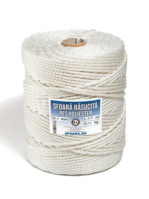 Sfoara rasucita PES - 5mm