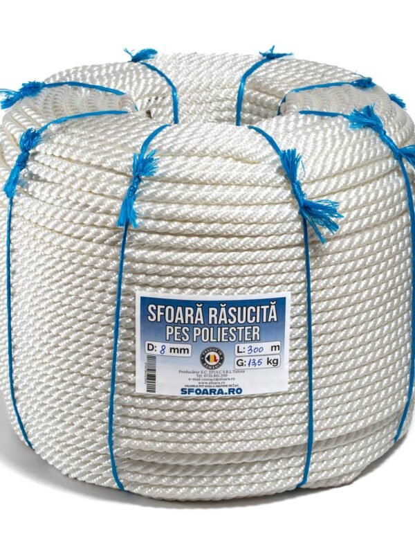Sfoara rasucita PES - 8mm